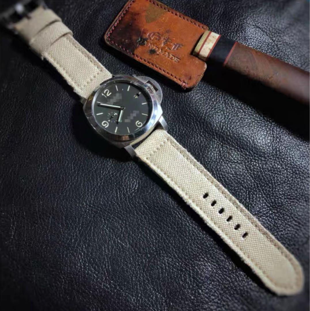 ハンドメイド パネライ など用 ヴィンテージ キャンバス 26mm 尾錠なし