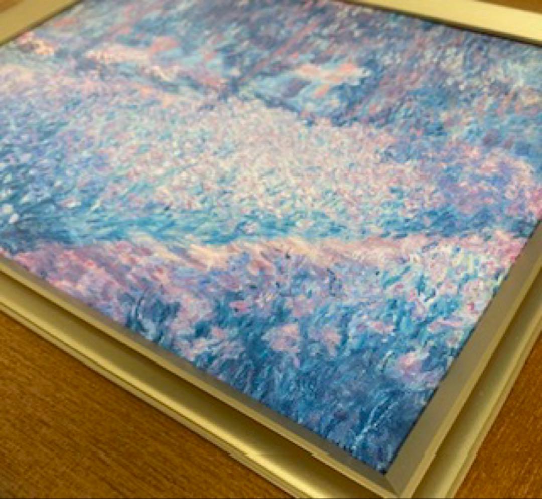 クロード・モネ　ジヴェルニーのモネの庭　複製画　26セ103