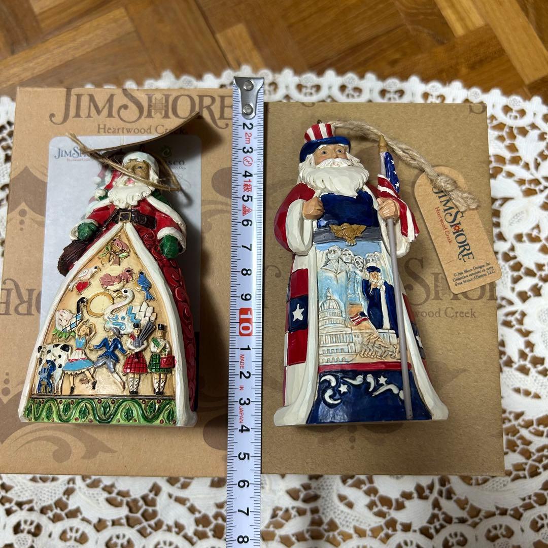 ジムショア　エネスコ　サンタ　クリスマス　オーナメント　JIMShore 2体