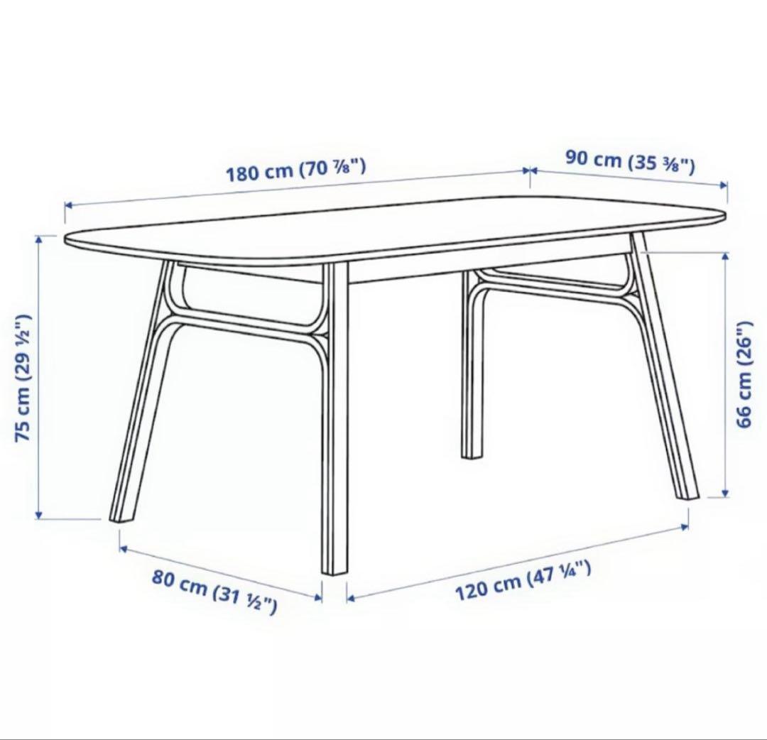 【IKEA】ダイニングテーブル　ヴォックスローヴ引き取り限定