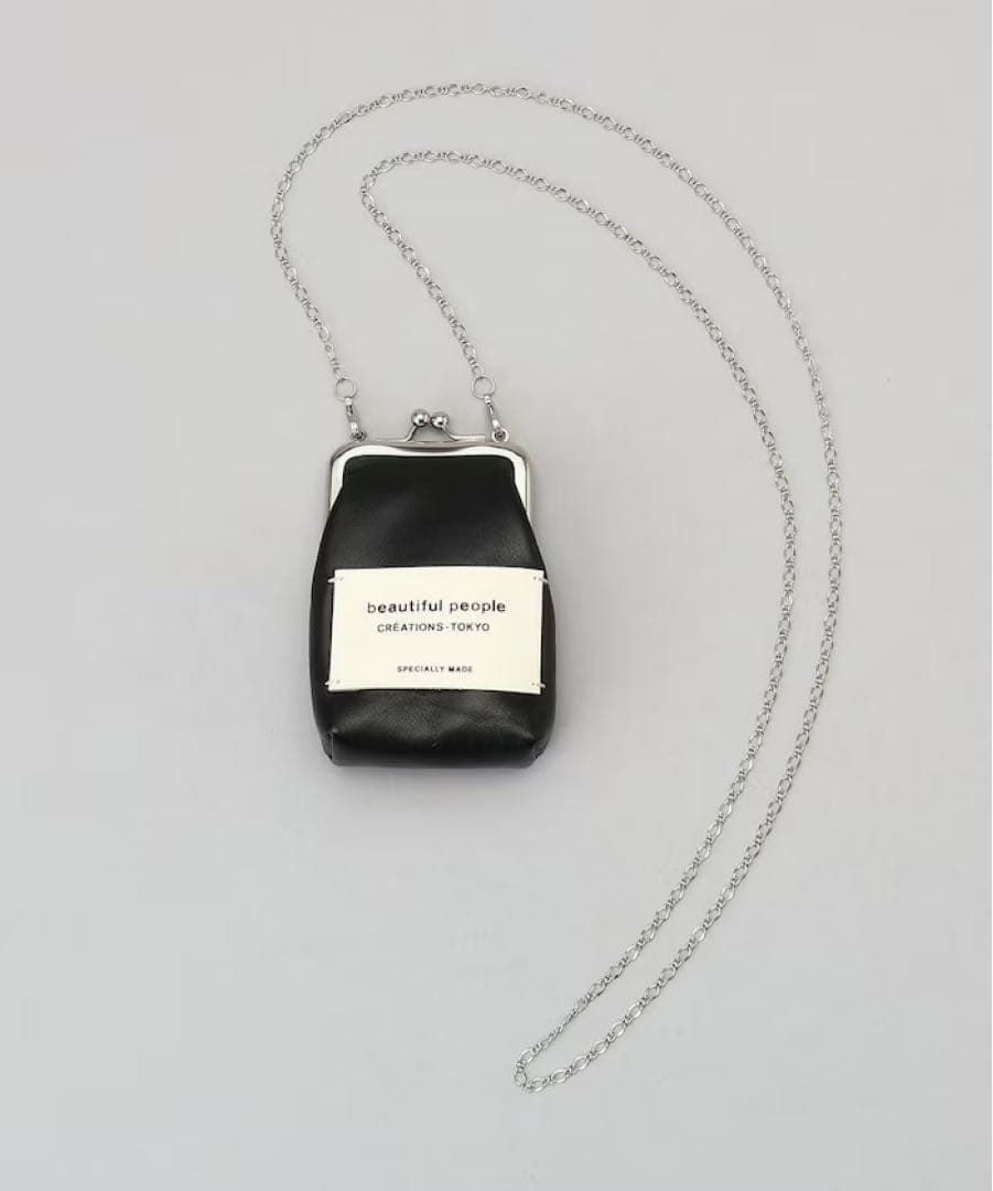 beautiful people mini clasp pouch ブラック