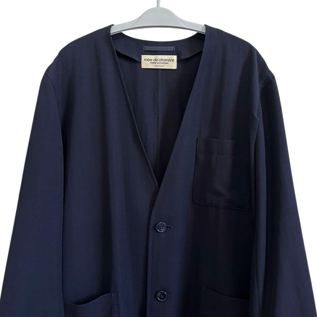 80s robe de chambre コムデギャルソン ノーカラージャケット