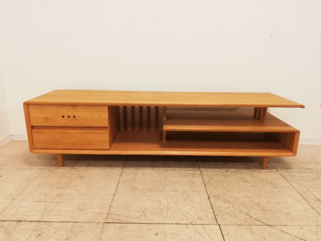 モデルルーム展示品 朝日木材加工 ACTUS BOSCO チェリー無垢 テレビ台