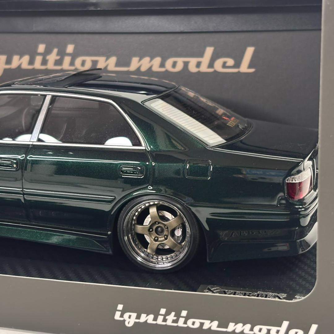 ミニカー 1/18 VERTEX JZX100 Chaser Green llic