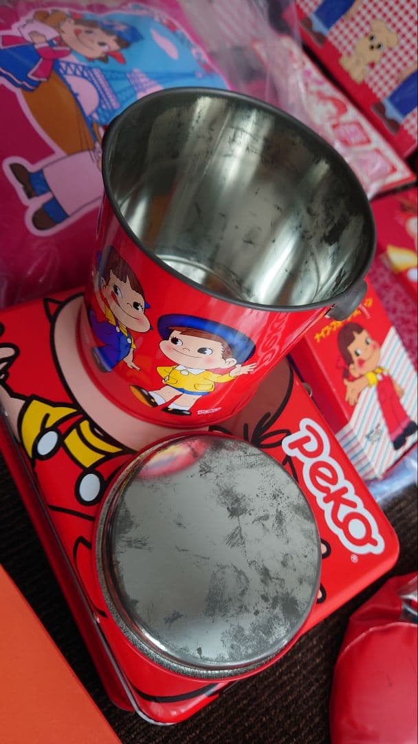 不二家　ペコちゃんグッズ大量セット　缶ケース　昭和レトロ　コレクター品