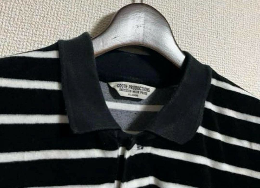 COOTIE Velour Border L/S Polo ベロアロングポロ