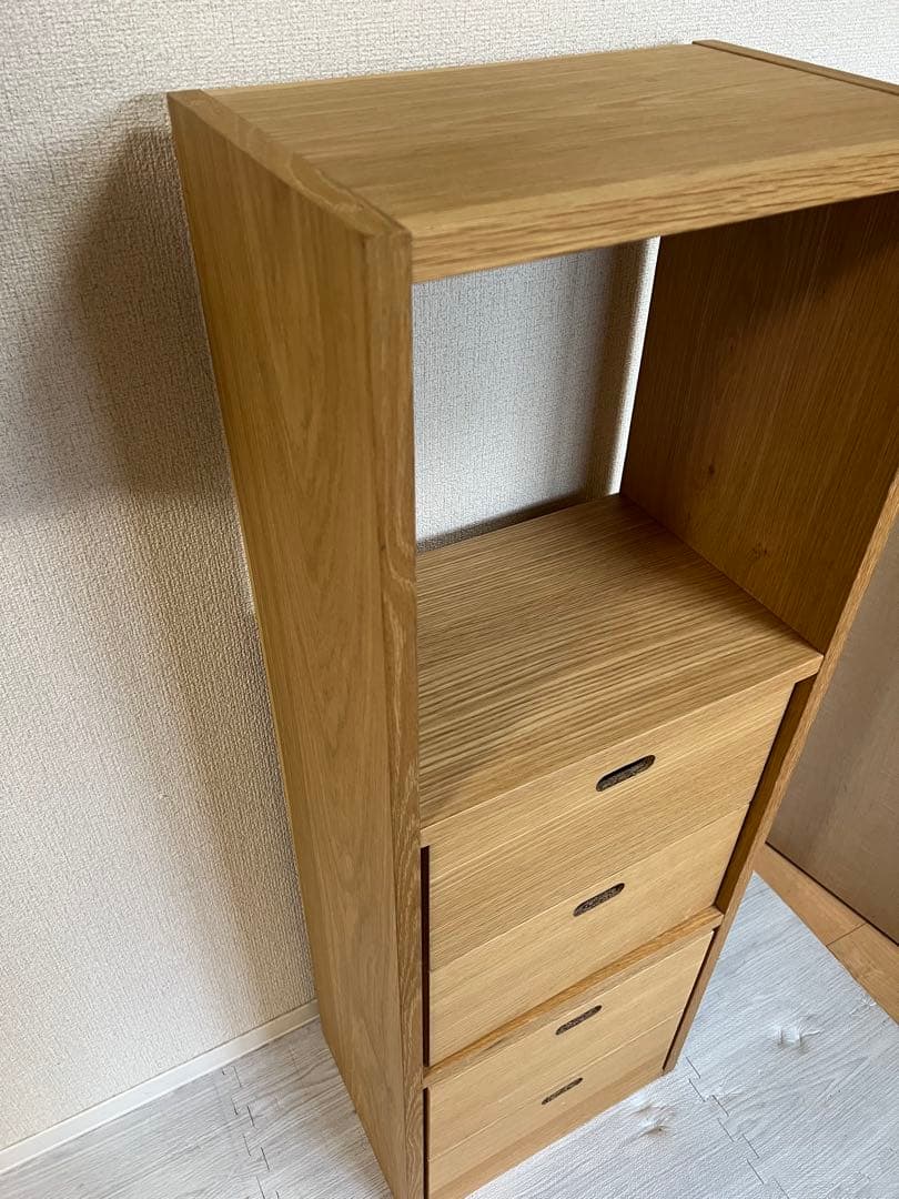無印良品 スタッキングシェルフ 3段 スタッキングチェスト引き出し セット