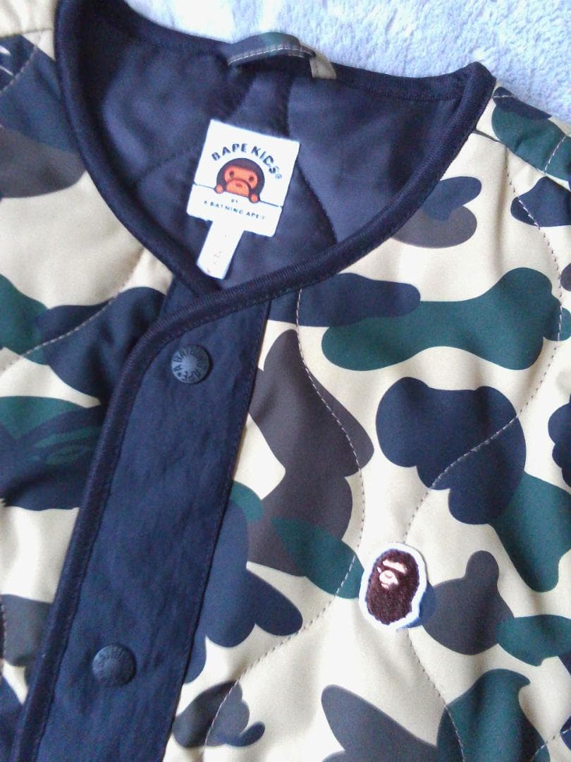BAPE KIDS １ST CAMO キルティングジャケット １４０