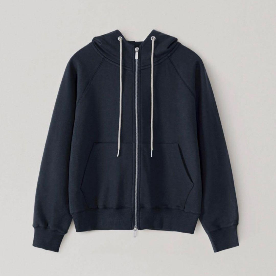 ★美品 OHOTORO Nap Zipper Hoodie ネイビー パーカー