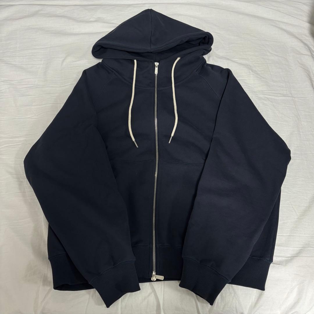 ★美品 OHOTORO Nap Zipper Hoodie ネイビー パーカー
