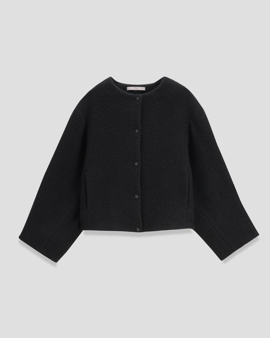 【美品】2024AW セオリーリュクス ショートコート　38 グレー