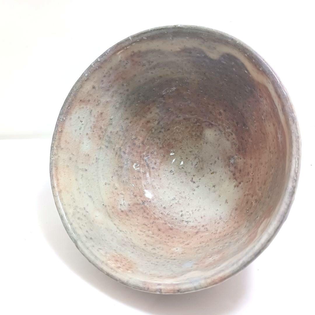 Y3122-95 茶道具 萩焼 椿秀窯 中原国輔 萩茶碗 共箱　　#9