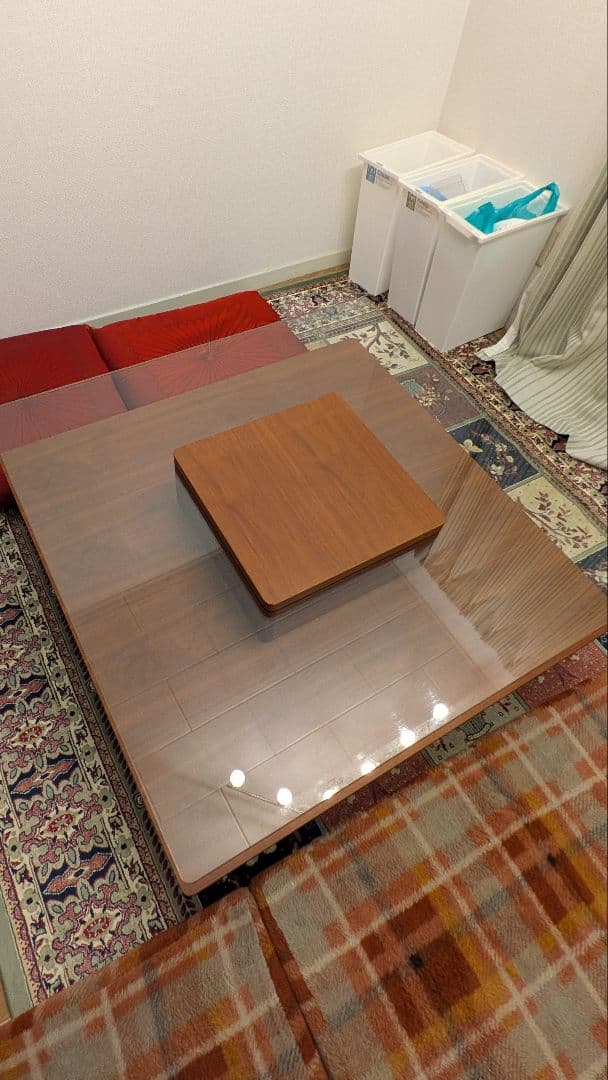 ガラス　センターテーブル　家具