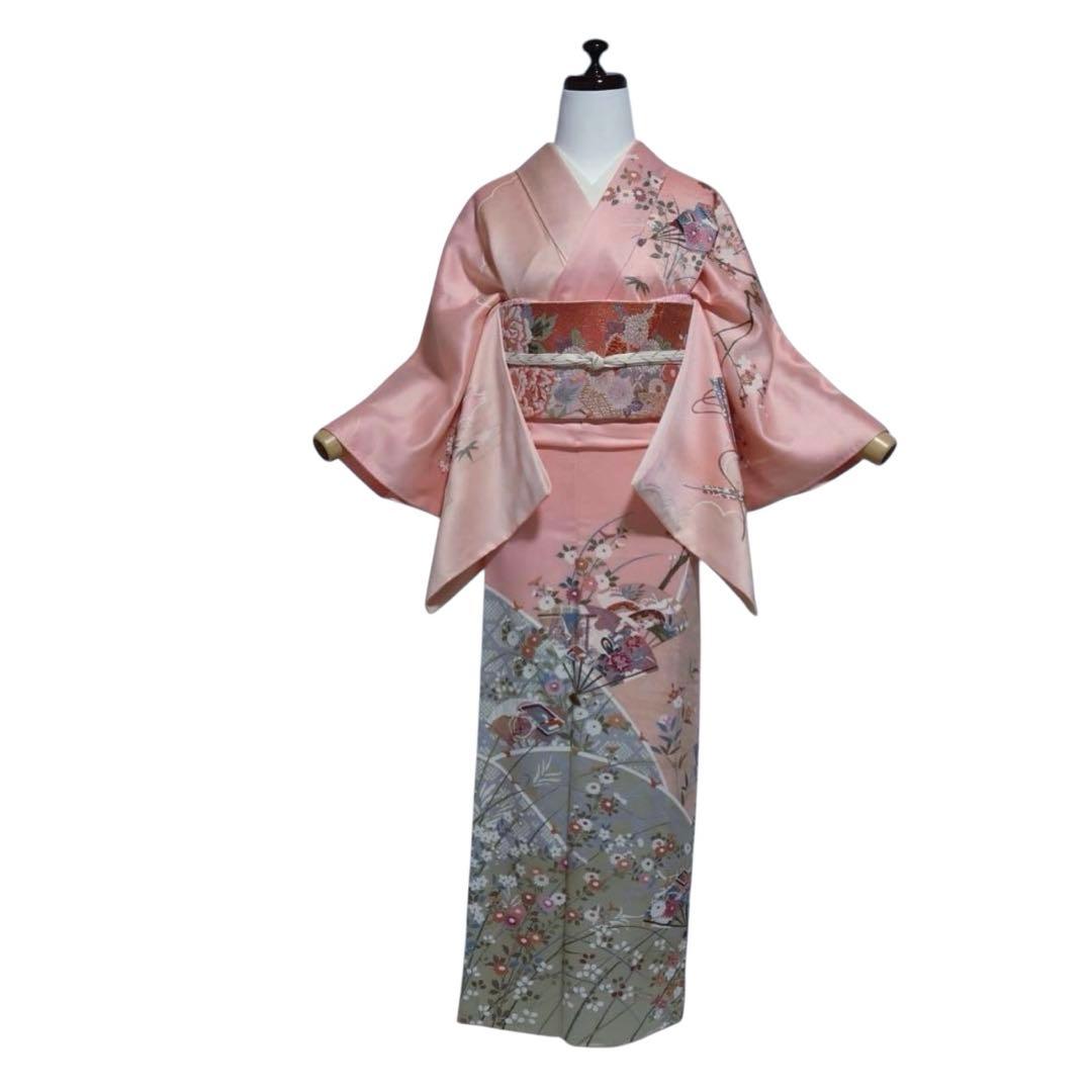 正絹　友禅　訪問着　フルセット 美品　袷　イ9981