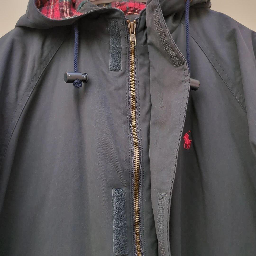 Ralph Lauren ネイビー フード付きハーフコート160