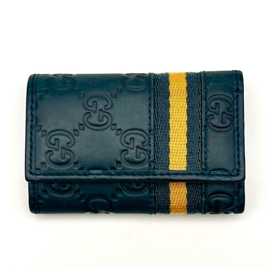 超美品✨ GUCCI グッチ シマ キーケース 6連 【激レアカラー】