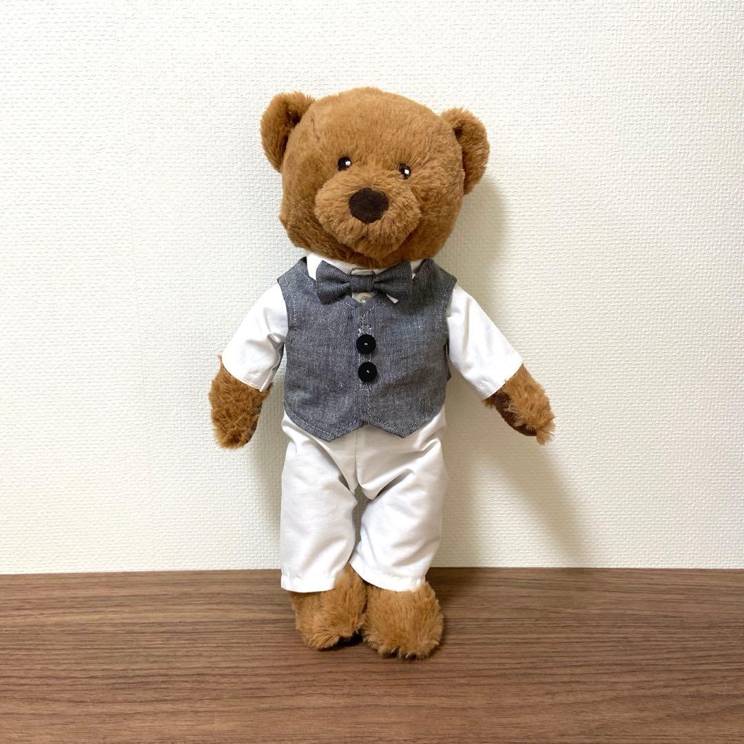 IKEAのクマの着せ替えお洋服　ウエディングたドレス•タキシード一式