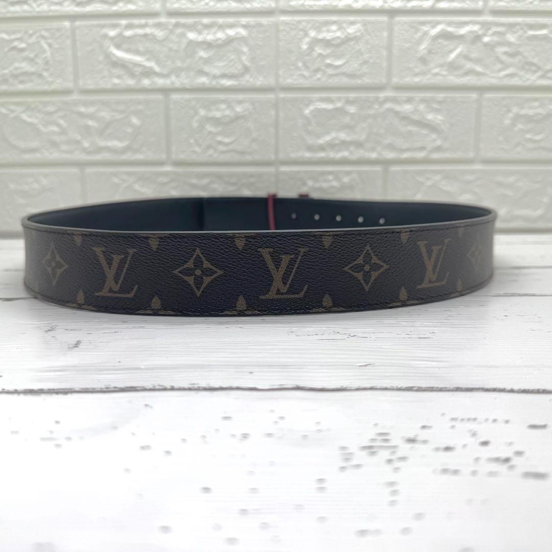 【美品】ルイヴィトン　サンチュール　LVシェイプ　モノグラム　ベルト