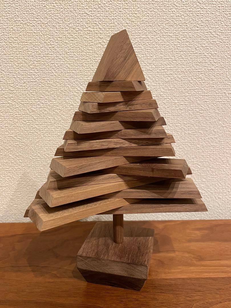 新品 クリスマスツリー マスターウォール ウォールナット オイル仕上げ 置物