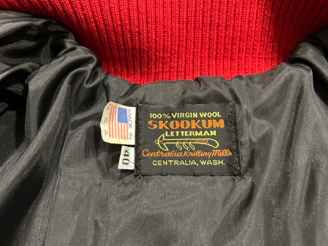 SKOOKUM ショートアワードジャケット サイズ40 スタジャン
