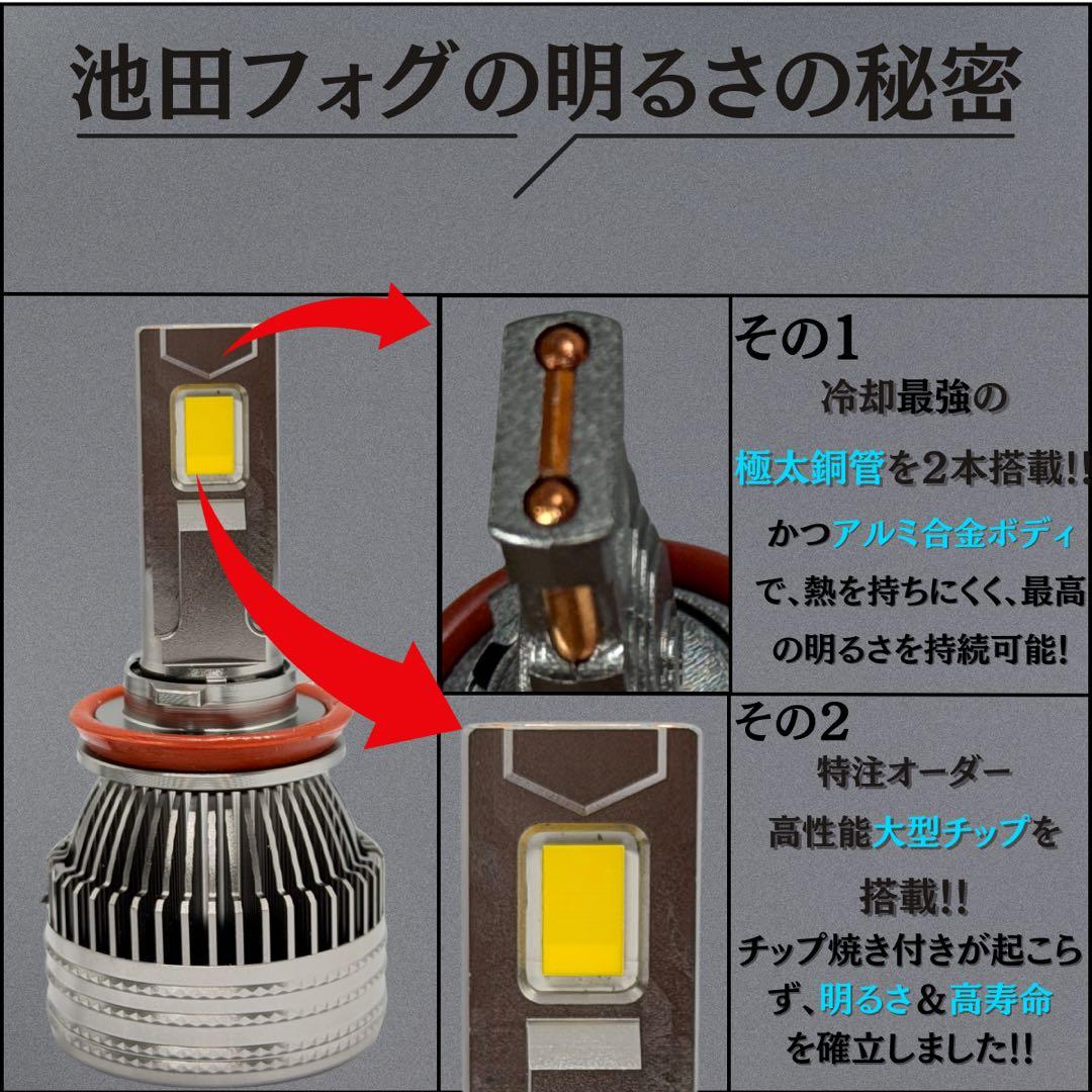 新・裂光シリーズ!!38000lm ホワイトフォグランプ! H8/H11/H16