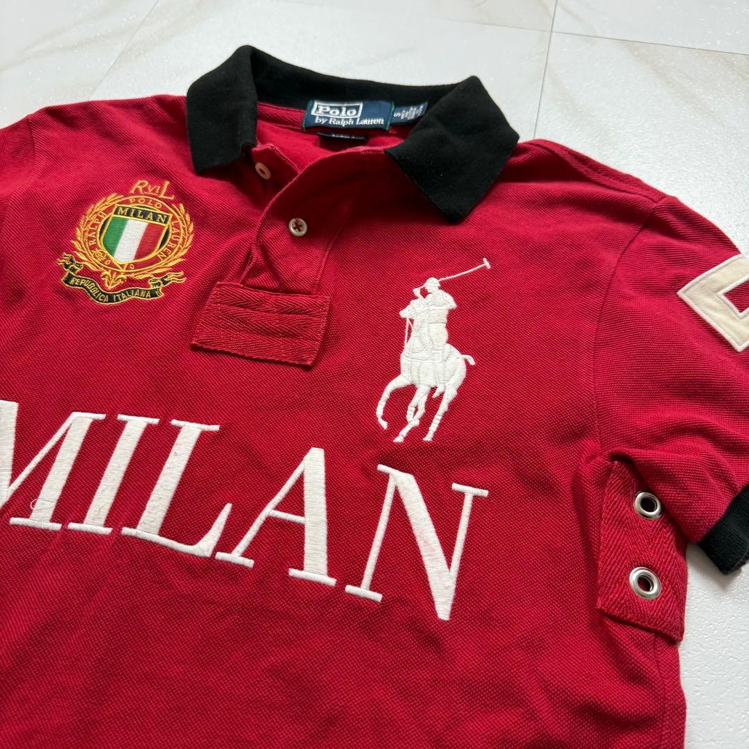 ラルフローレン ポロシャツ ビックポニー MILAN 赤 Sサイズ