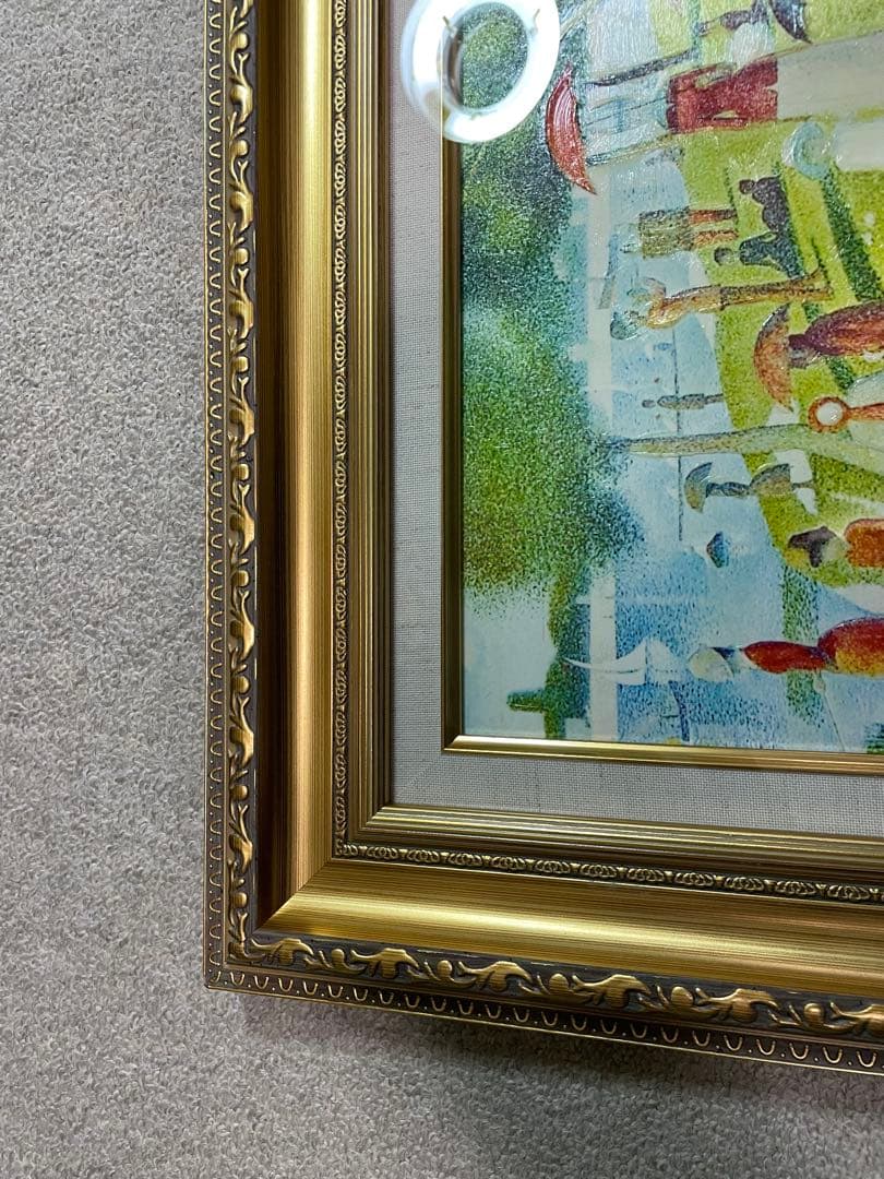【立体複製画】グランド・ジャッド島の日曜日の午後 ジョルジュ・スーラ
