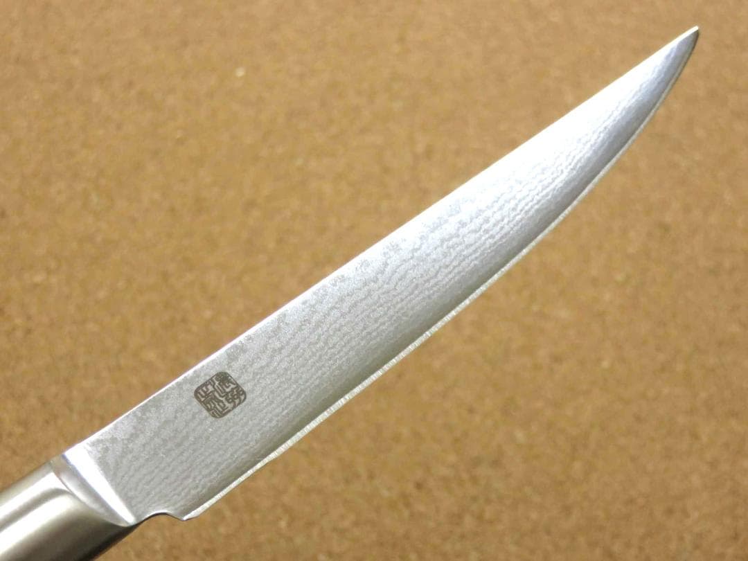 ステーキナイフ 120mm 濃州正宗作 関の刃物 ダマスカス 69層 両刃 日本