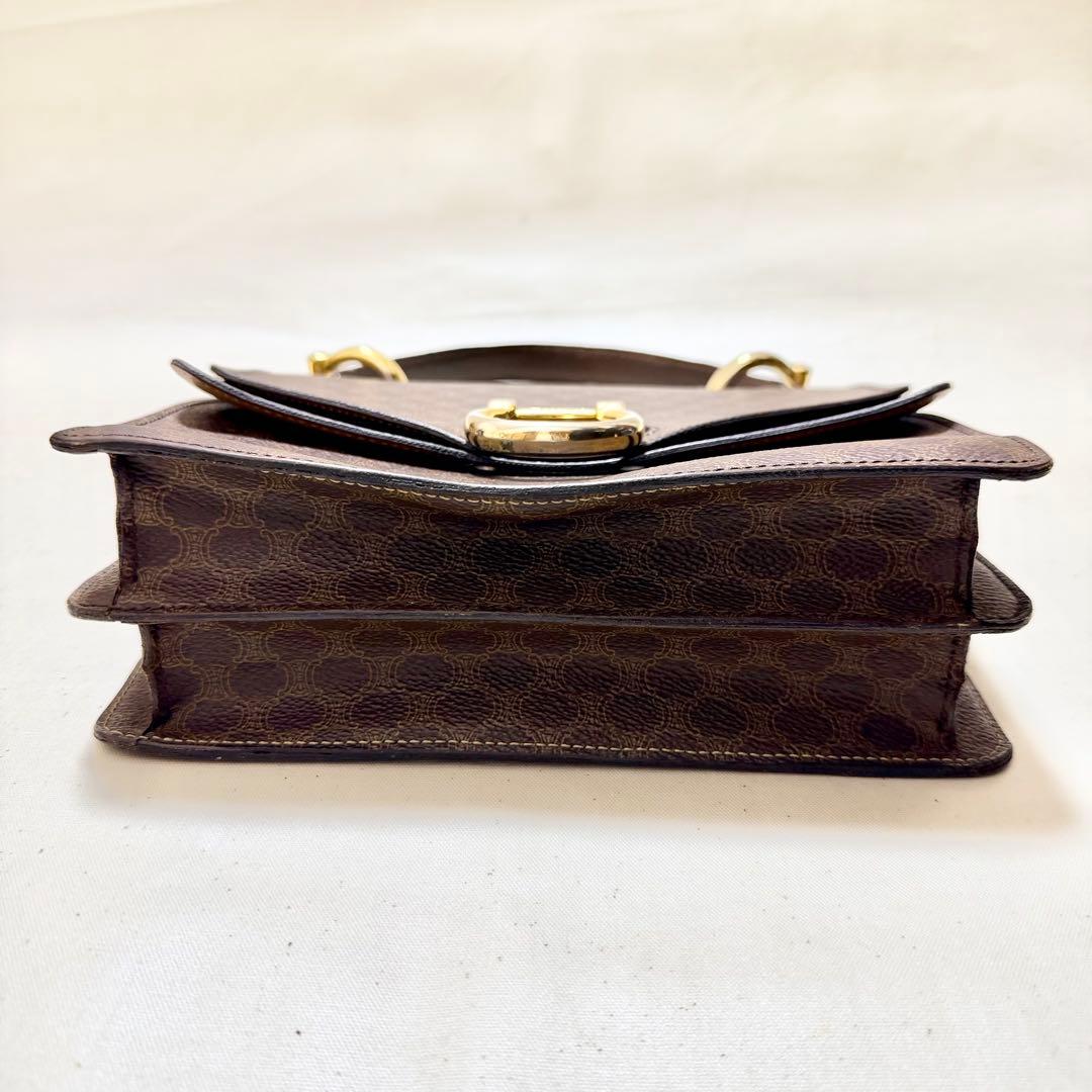 CELINE オールドセリーヌ ダブルフラップ マカダム柄 ヴィンテージF/10