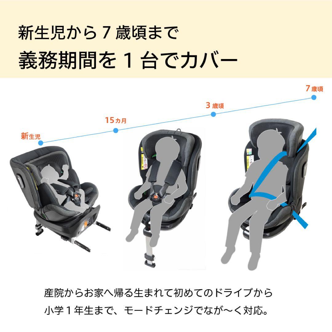 【しほ】カイナロングR129 リーマン チャイルドシート 新生児 〜7才