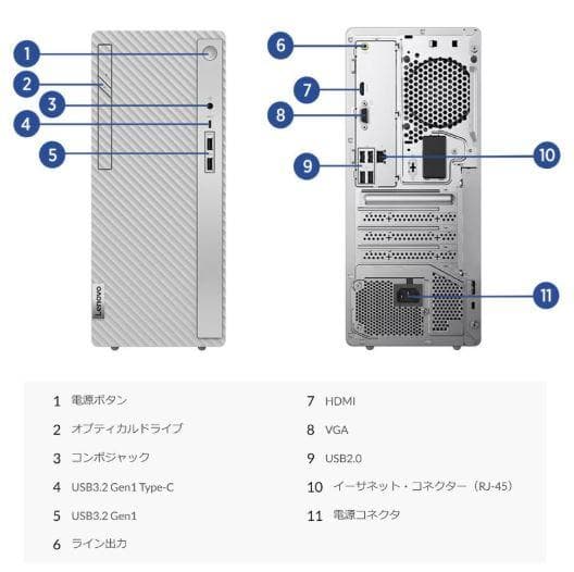 【Lenovo】90X2003WJP IdeaCentre Tower 新品！