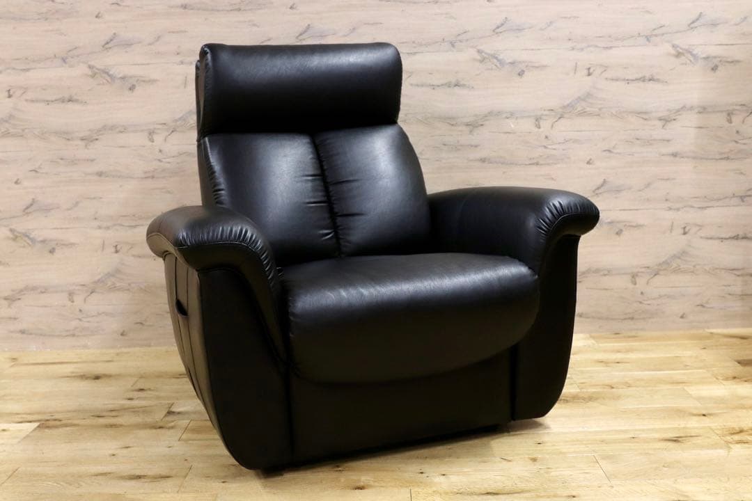 GMHK404○馬場家具 インターリバックス 1人掛けソファ シングルソファ ブ