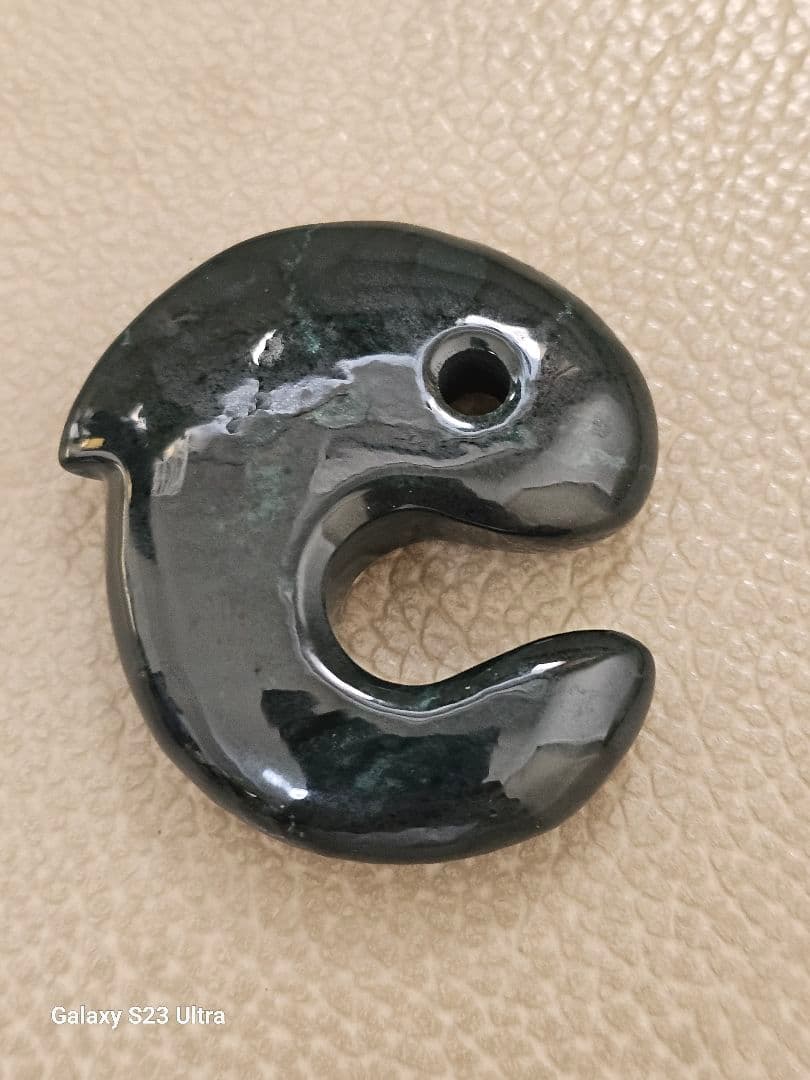 出雲瑪瑙碧玉　飛龍丸玉　３７mm