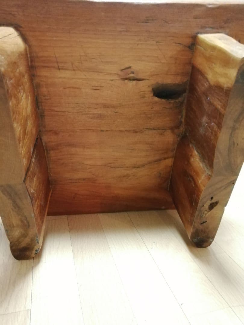 ローテーブル　古木　天然木　無垢材　アンティーク　ハンドメイド
