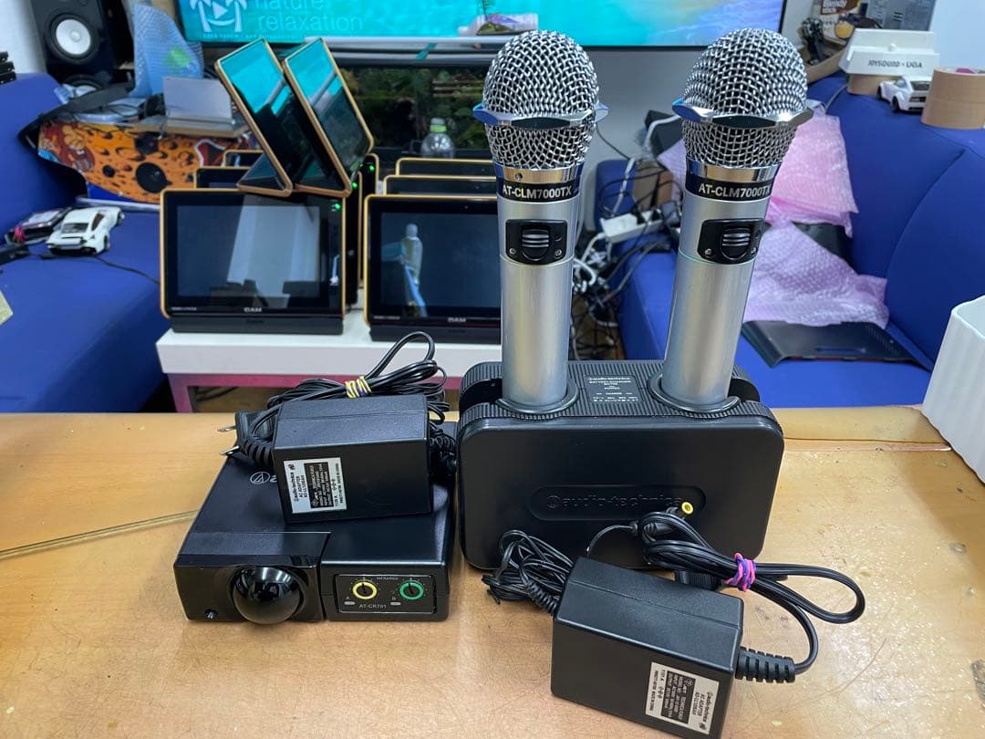 オーディオテクニカ製赤外線ワイヤレスマイクセットCR701+CLM7000