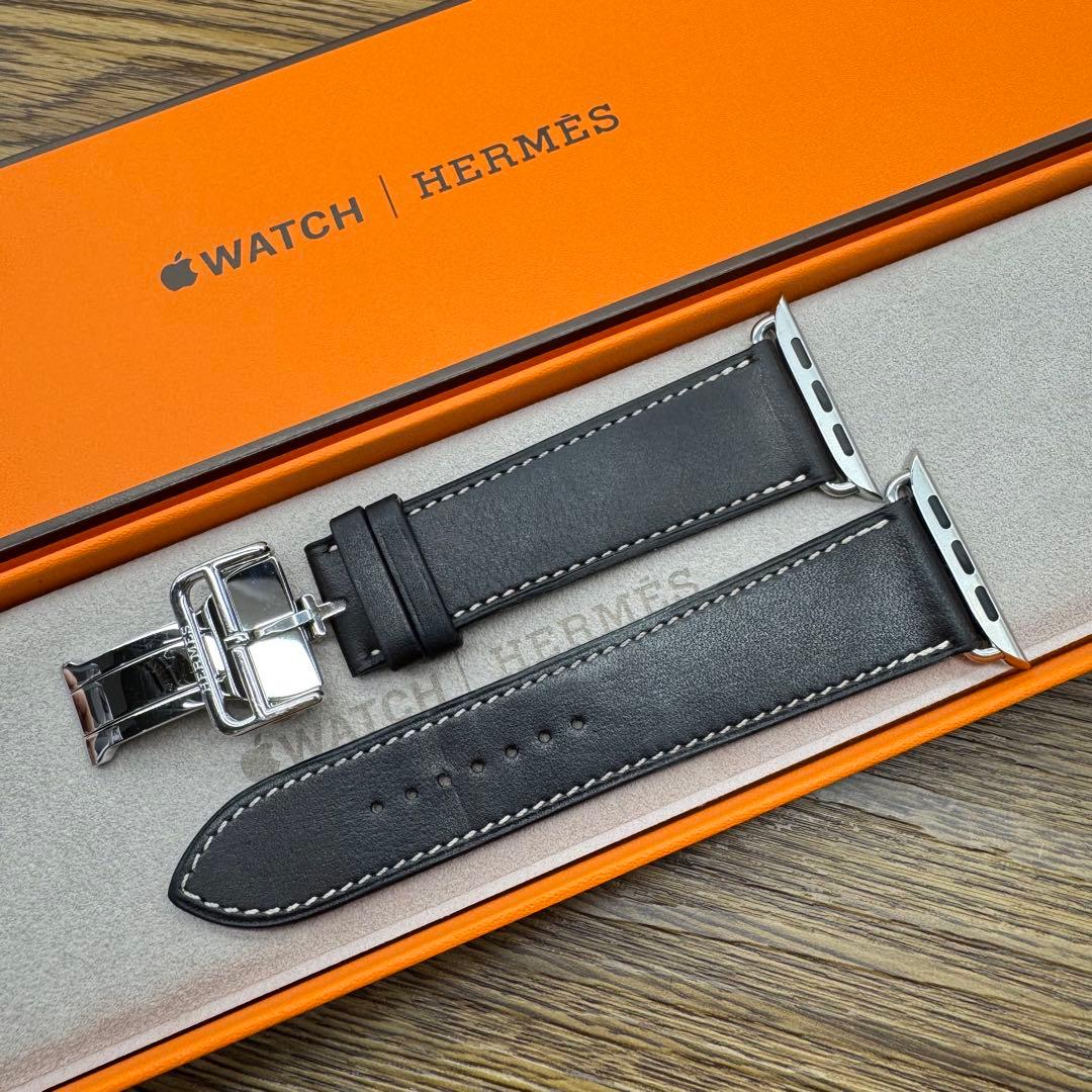2530 ほぼ未使用Apple Watch エルメス　エベンヌ　バックル　レザー