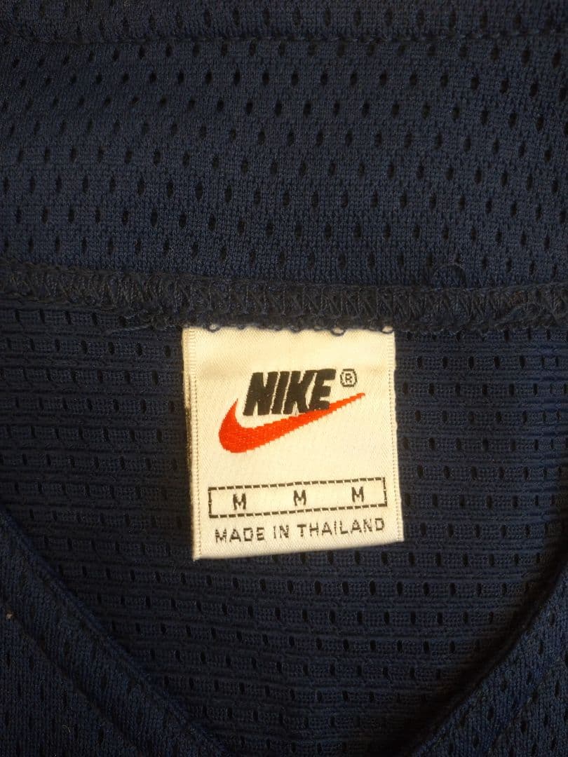 90's Nike(ナイキ)ベースボールシャツ(Mサイズ)(希少)(メッシュ)