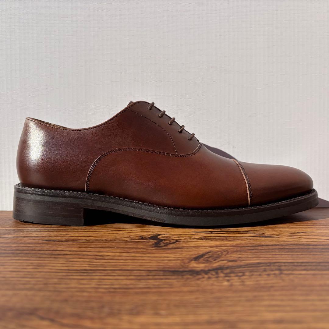 【未使用】Berwick バーウィック ストレートチップ 26cm 茶 内羽根①