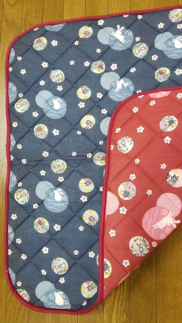 こたつペット、こたつ中敷き、6枚組、正方形、約94×97cm、両面リバーシブル