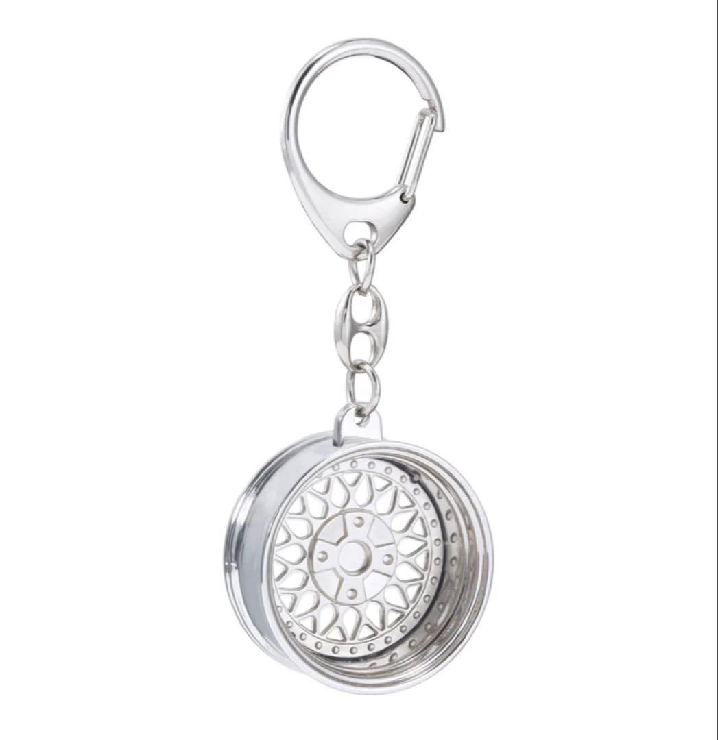 最安値　Supreme x BBS RS Rim Keychain Silver