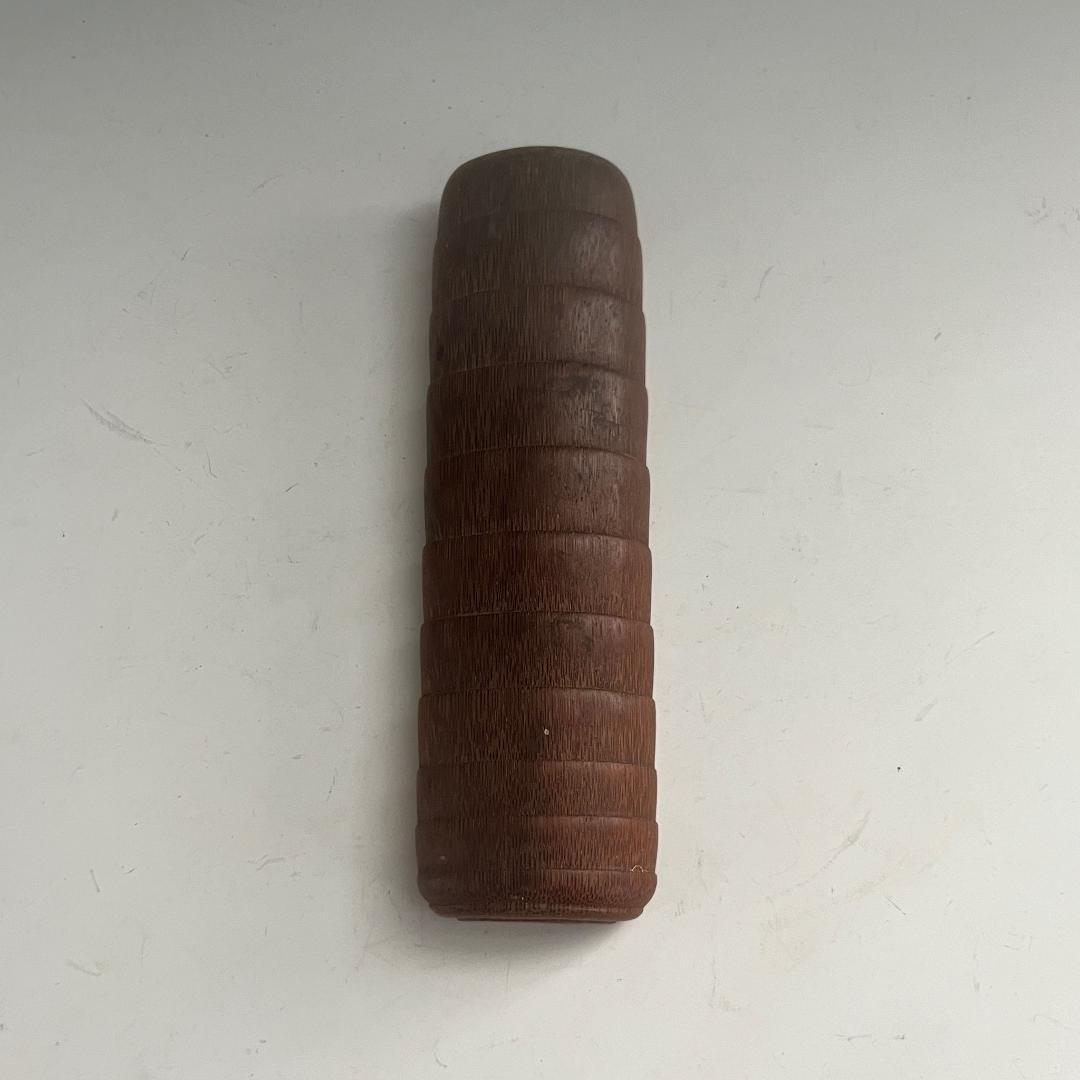 初荷 竹茶合 彫刻 煎茶道具 SN40