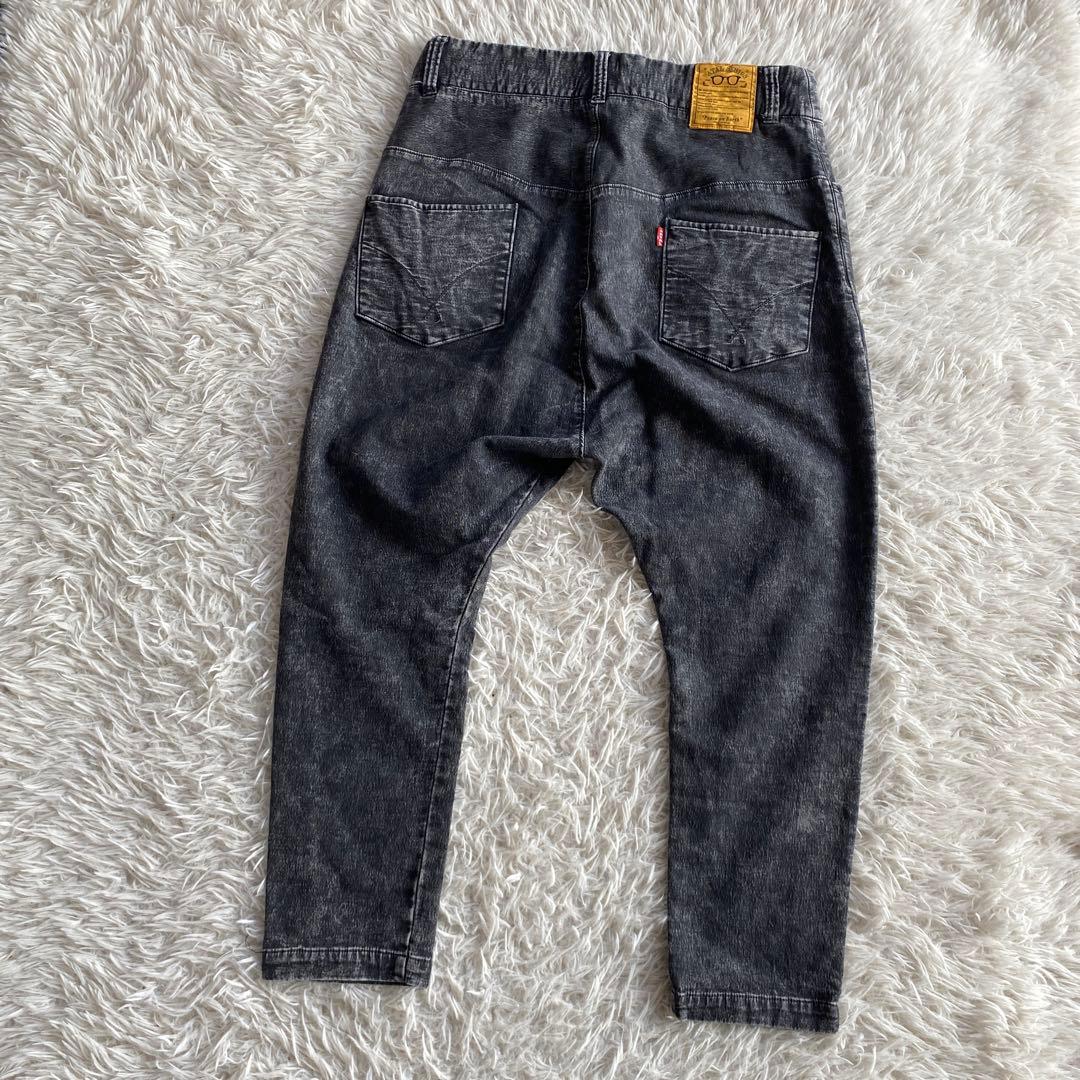 MoriNATAL DESIGN ダークグレー サルエルパンツ　L