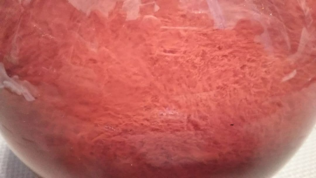 超巨大 溶練水晶球 約7.4Kg 直径18cm  水晶玉 紅蓮 紅 赤