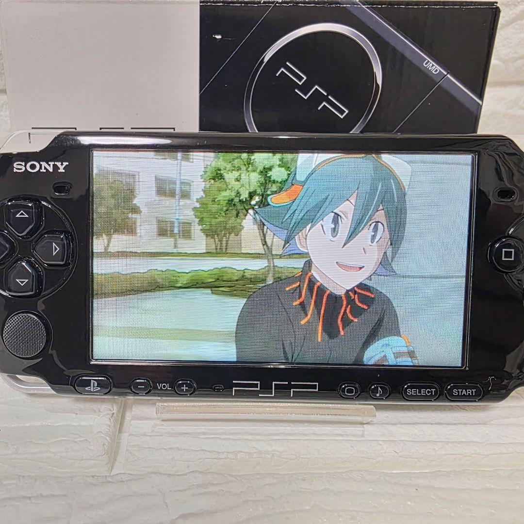 【美品】【完品】PSP 3000 PB ピアノブラック　箱付き　新品バッテリー付
