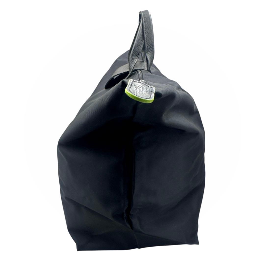 美品　LONGCHAMP プリアージュ　ボストンバッグ グリーン　ブラック 旅行