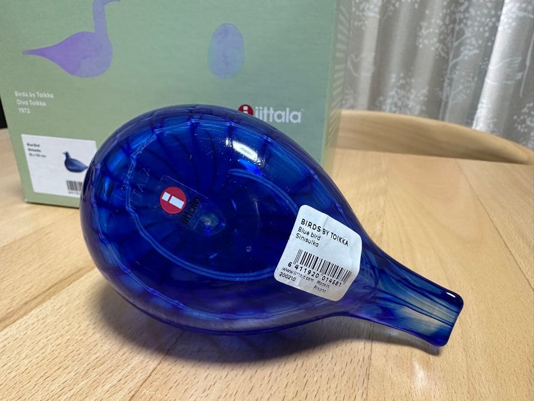 【極美品/完売】最安値！イッタラBlue Bird　オイバトイッカ　ルリコマドリ