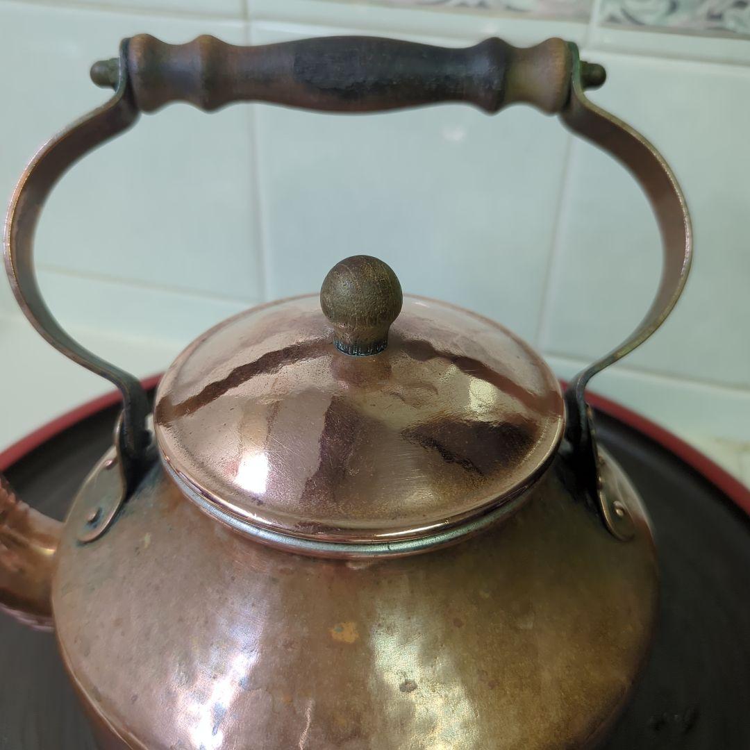 アンティークケトル銅製ZINT KETTLE ハンドメイド 西ドイツ