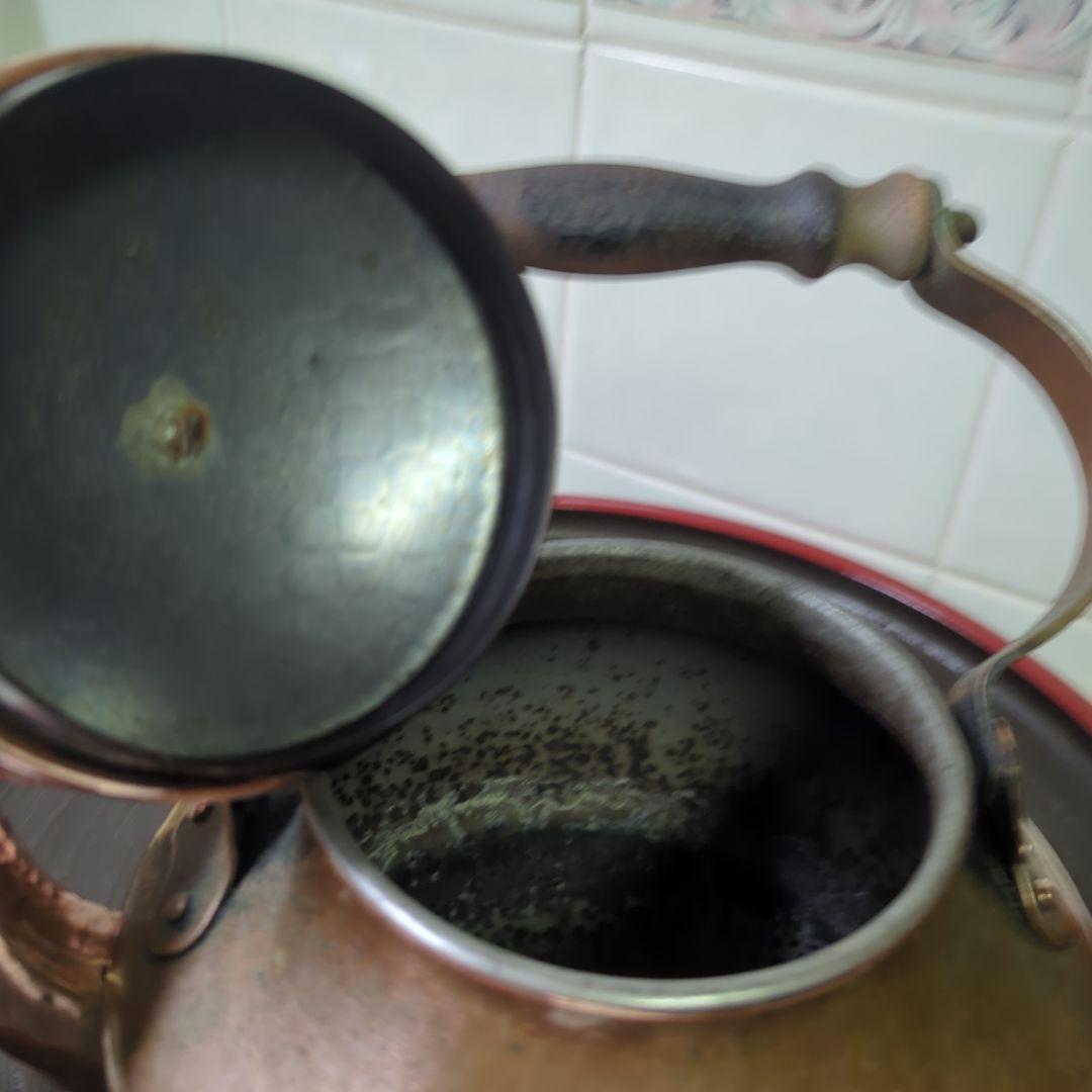 アンティークケトル銅製ZINT KETTLE ハンドメイド 西ドイツ