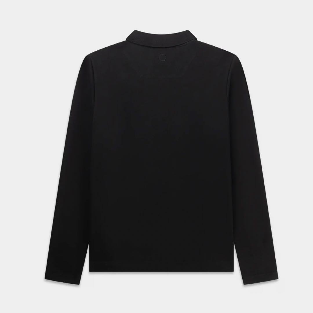 新品 BALR. Q-SERIES レギュラーフィット 長袖ポロシャツ L 黒