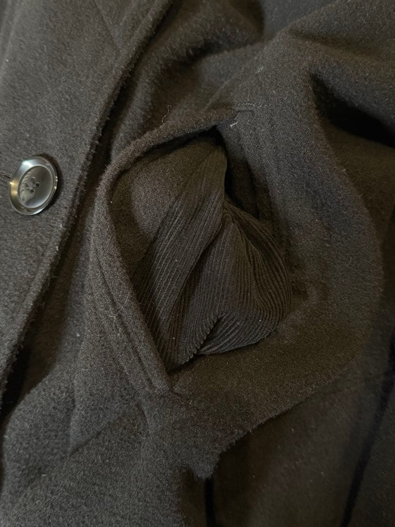 ジャケット・アウター EG - LH Pea Coat - Fake Melton - BLACK